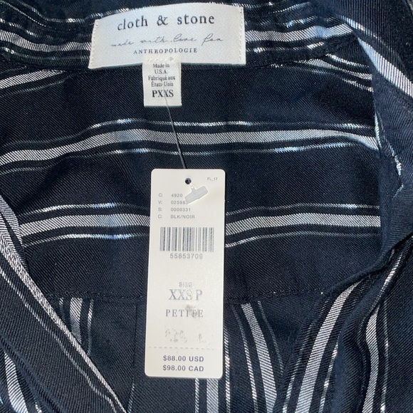 Cloth & Stone Dara Petite Buttondown NWT - Picture 7 of 8
